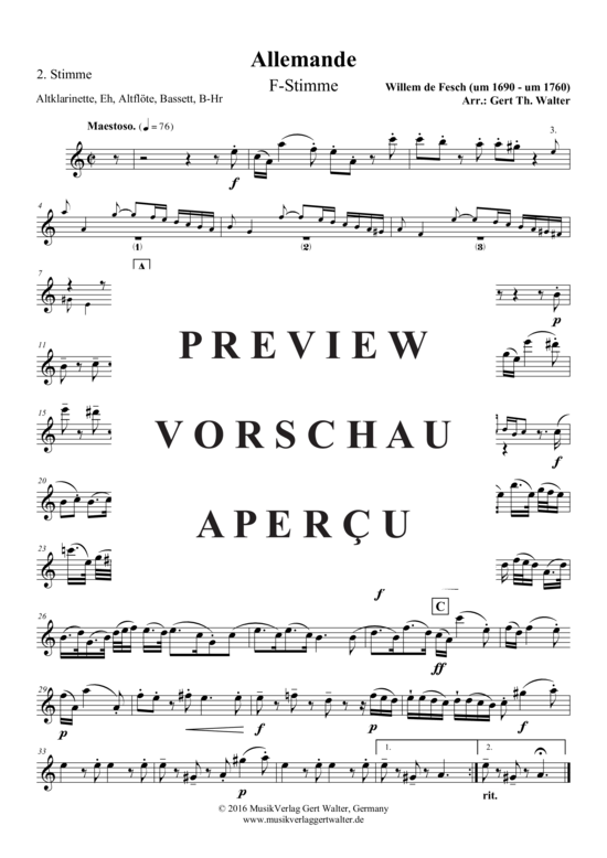 Produktgalerie: Seite 15 von 21 Allemande , , (Quintett flexible Besetzung)