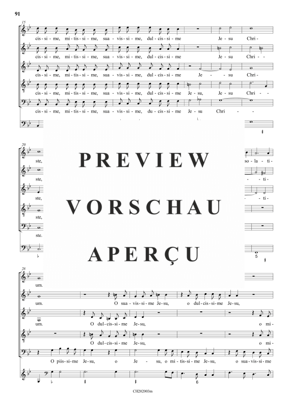gallery: O dulcissime Jesu, , (Gemischter Chor 6-stimmig)