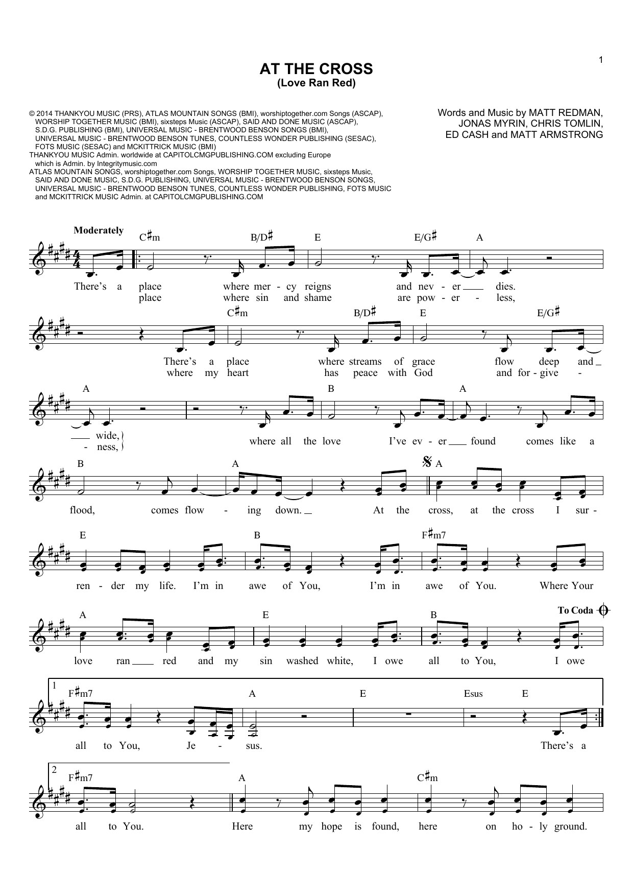 Produktgalerie: Seite 1 von 1 At The Cross (Love Ran Red), Chris Tomlin, Melodieinstrument