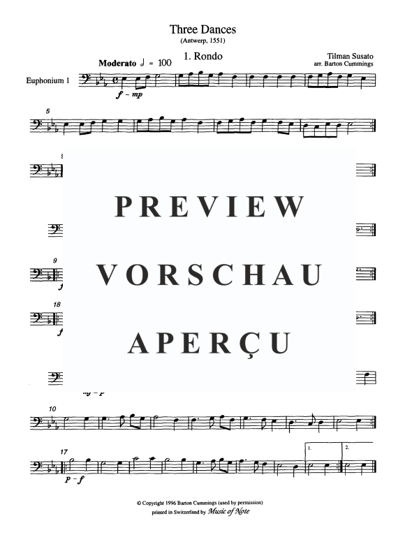 Produktgalerie: Seite 7 von 10 Drei Tänze, , Tuba Quartett EETT