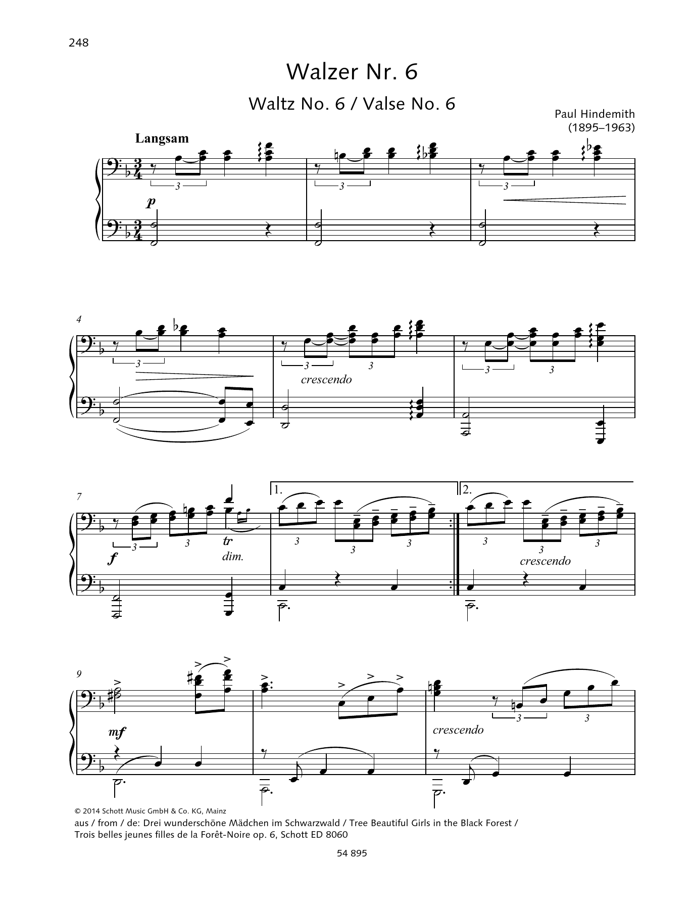Product picture to: Waltz No. 6