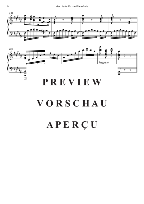 Product gallery: Page 12 of 12 Vier Lieder für das Pianoforte, op. 8 , , Piano Solo