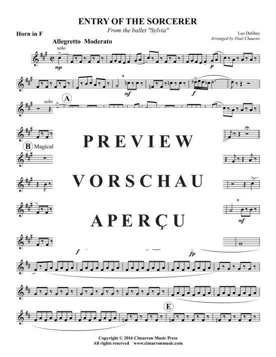 Produktgalerie: Seite 14 von 19 Entry of the Sorcerer , , (Blechbläserquintett)