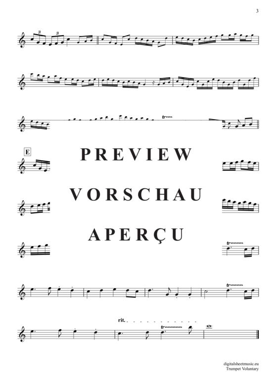 Produktgalerie: Seite 4 von 4 Trumpet Voluntary , Clarke, Jeremiah, (Oboe)