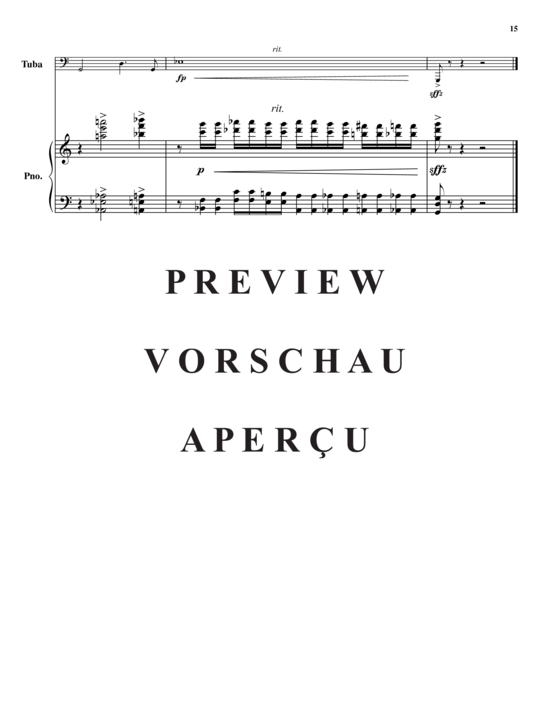 Product gallery: Page 16 of 20 Drei Grim Vignettes , , (tuba + piano)