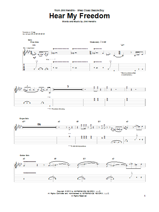 Produktgalerie: Seite 1 von 1 Hear My Freedom, Jimi Hendrix, Gitarre