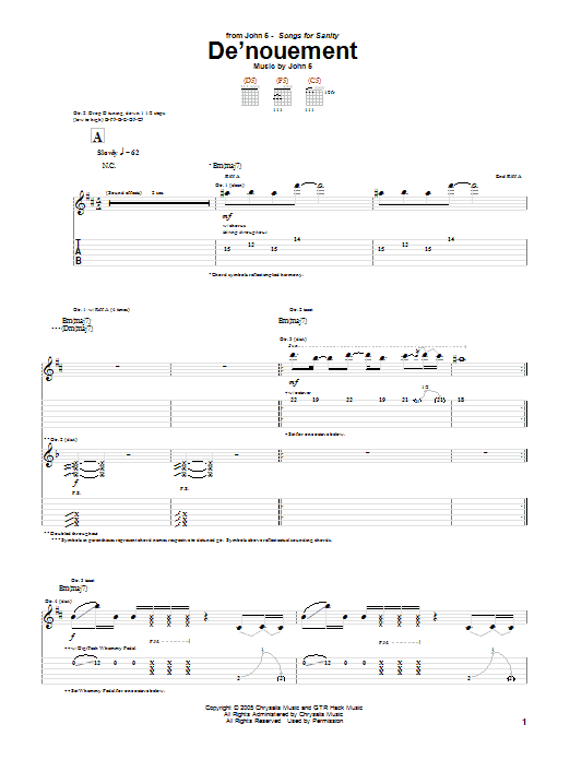 Produktgalerie: Seite 1 von 1 De'nouement, John 5, Gitarre
