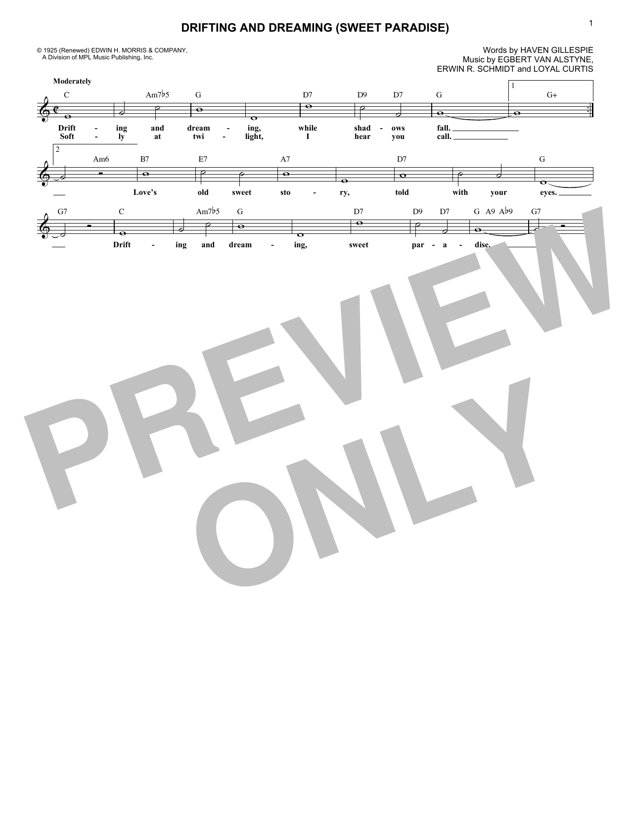 Product gallery: Page 1 of 1 Drifting And Dreaming (Sweet Paradise), Egbert Van Alstyne