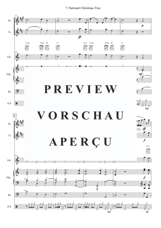 Produktgalerie: Seite 4 von 11 National Christmas Tree, , (Combo Band (und 2 Bläser(