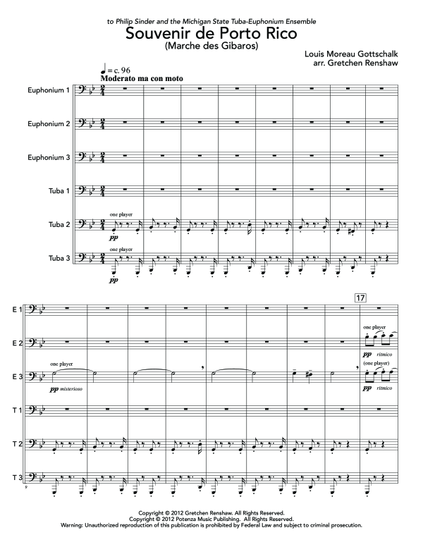 Produktgalerie: Seite 1 von 11 Souvenir de Porto Rico, , (Tuba Ensemble EEETTT)