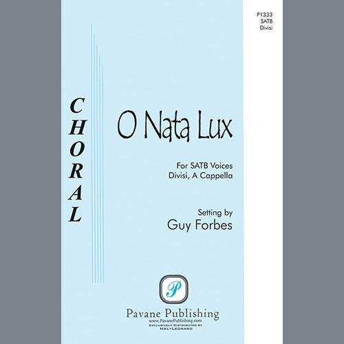 cover: O Nata Lux, Guy Forbes