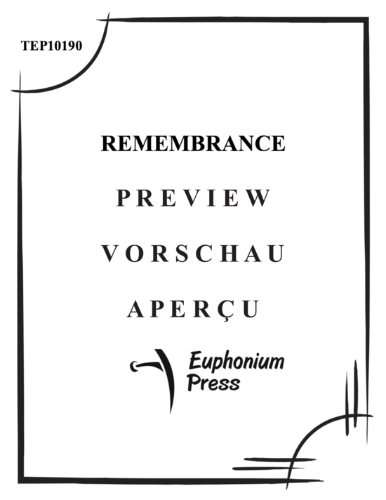 Produktgalerie: Seite 2 von 8 Remembrance , , (Tuba + Klavier)