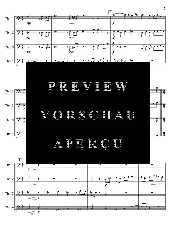 Product gallery: Page 9 of 11 Rotunda Quartet, Op. 242, , (Trombone quartet)