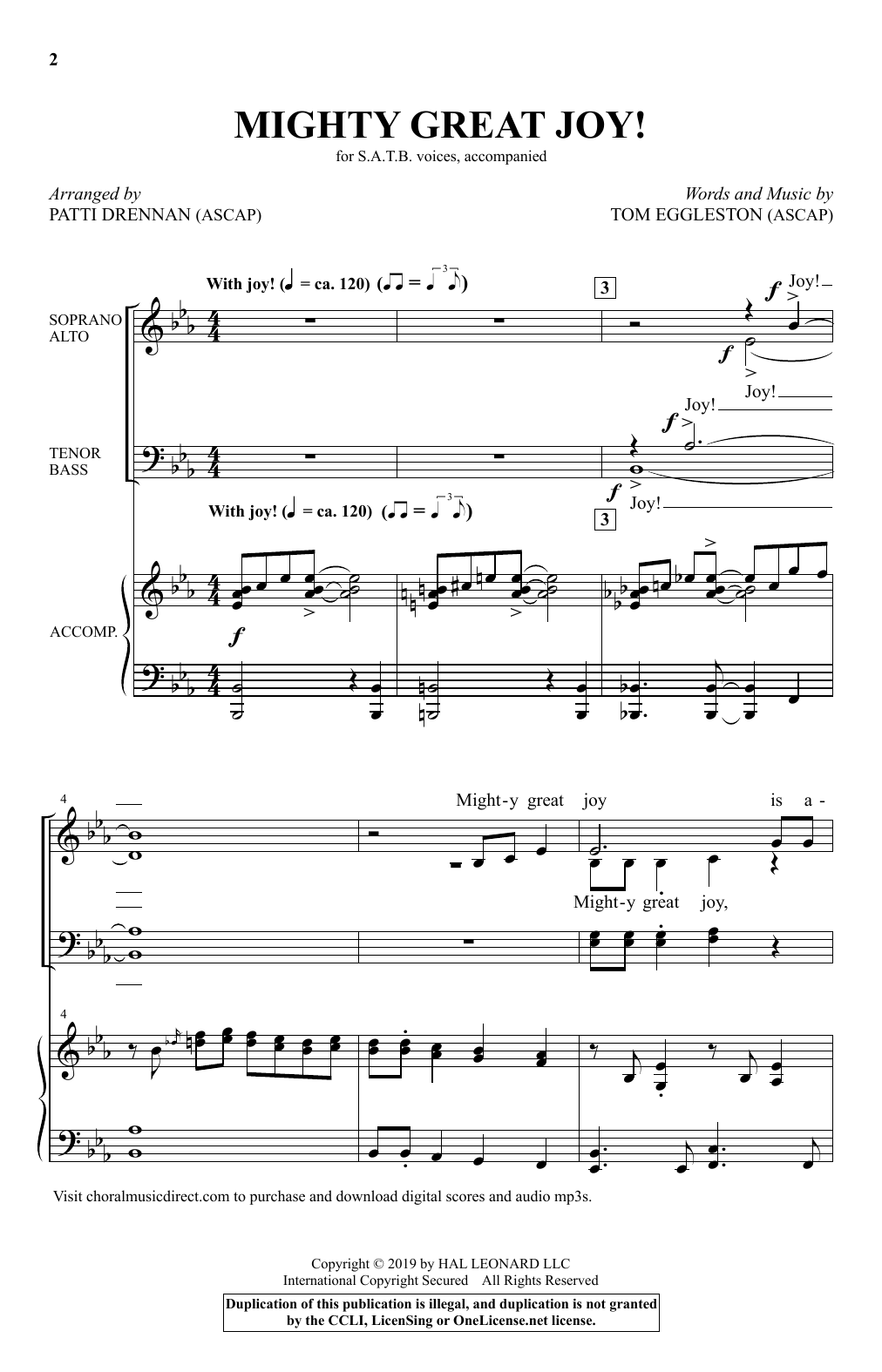 Produktbild zu: Mighty Great Joy! (arr. Patti Drennan)