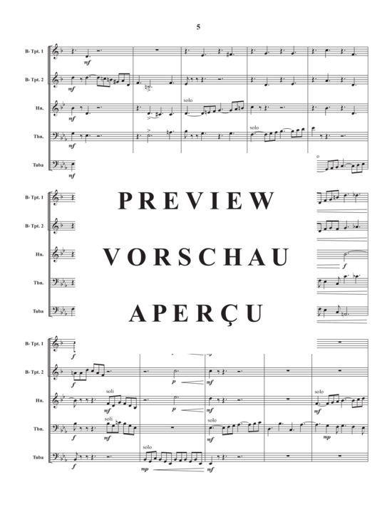 Produktgalerie: Seite 7 von 21 Fantasia in E-Flat , , (Blechbläser Quintett)