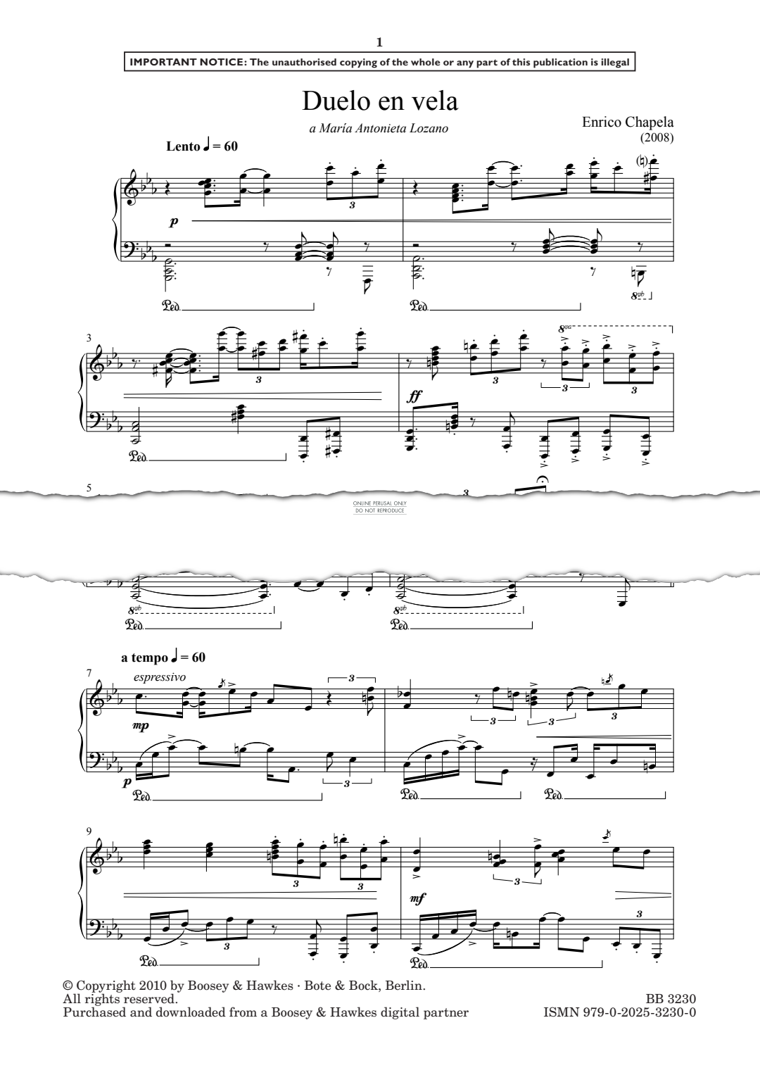 Produktgalerie: Seite 1 von 1 Duelo en vela, Enrico Chapela, Klavier