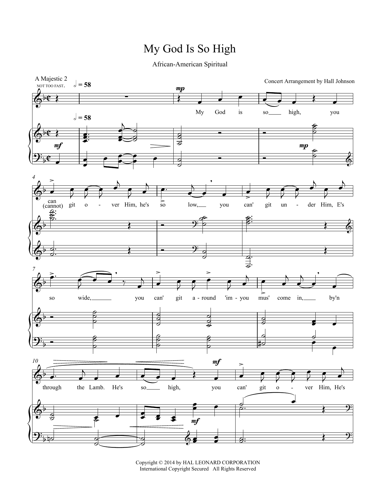 Produktbild zu: My God Is So High (F)