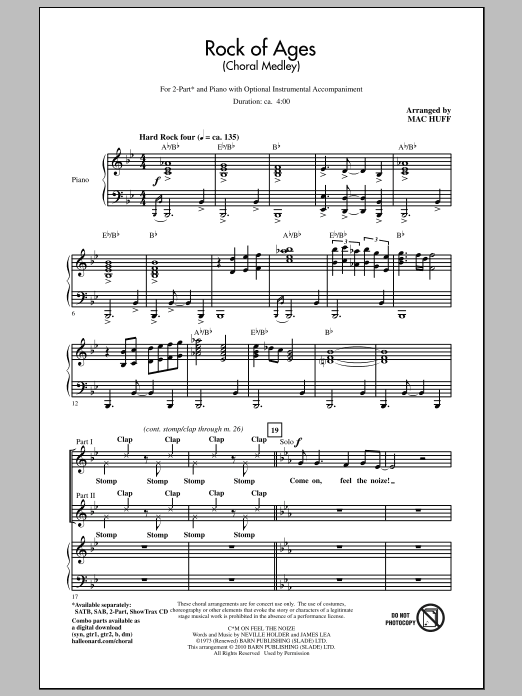 Produktbild zu: Rock Of Ages (Choral Medley)