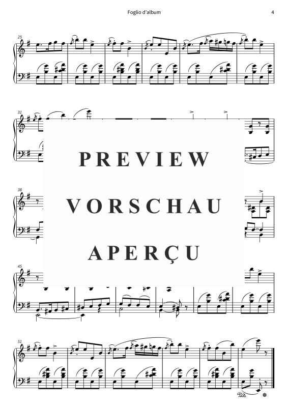 Product gallery: Page 6 of 6 Foglio d´album - N. 7 da Pezzi lirici, Libro 1, op. 12, , Piano Solo