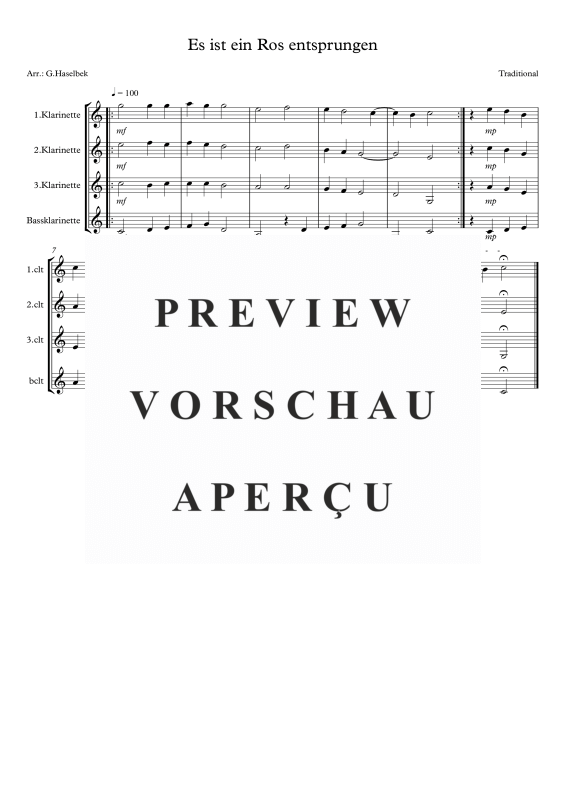 Produktbild zu: Es ist ein Ros entsprungenTraditional