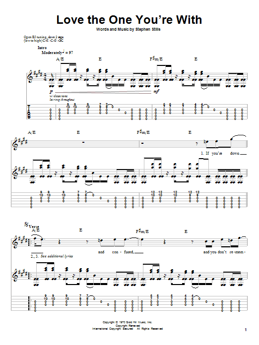 Produktgalerie: Seite 1 von 1 Love The One You're With, Crosby, Stills & Nash, Gitarre