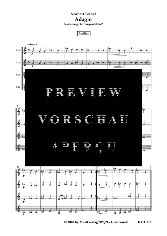 gallery: Adagio, , (Horn Quartett)