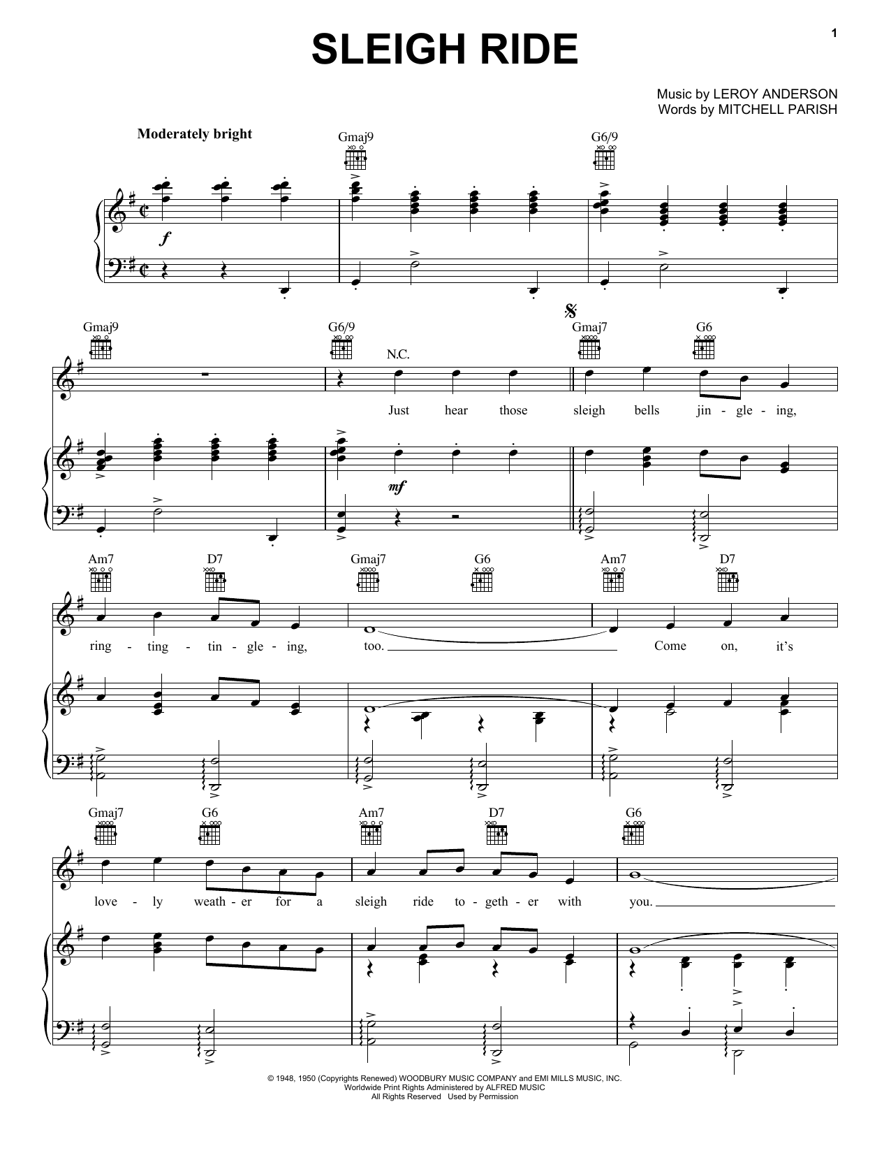 Product gallery: Page 1 of 1 Sleigh Ride, Leroy Anderson