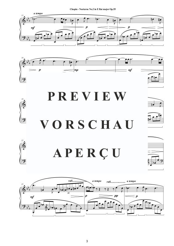 Product gallery: Page 4 of 7 Nocturne No. 2 in E flat major Op. 55, , Solo Piano