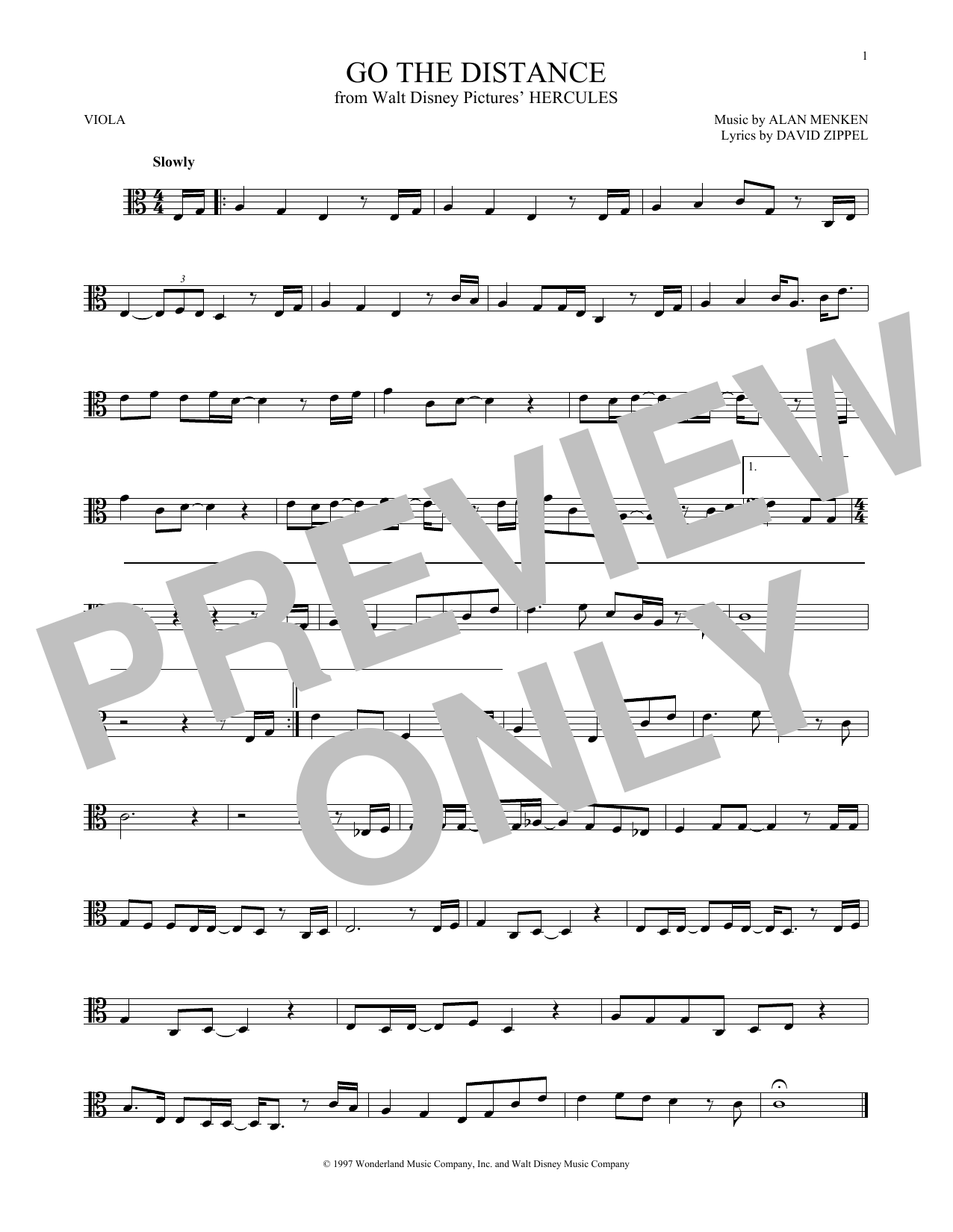 Product gallery: Page 1 of 1 Go The Distance (from Hercules), Michael Bolton