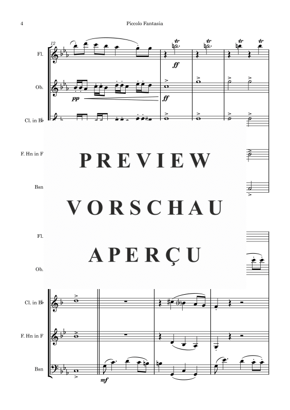 gallery: Serenade C-Moll, , Holzbläserquartett