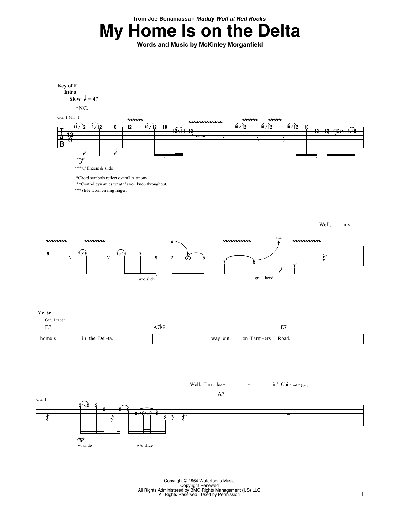 Product gallery: Page 1 of 1 My Home Is On The Delta, Joe Bonamassa