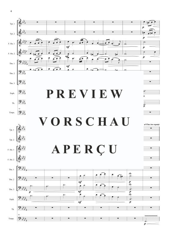 Produktgalerie: Seite 7 von 11 Menuett aus der Feuerwerksmusik, , Brass Ensemble
