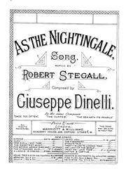 cover: As The Nightingale, Giuseppe Dinelli, Gesang, Klavier