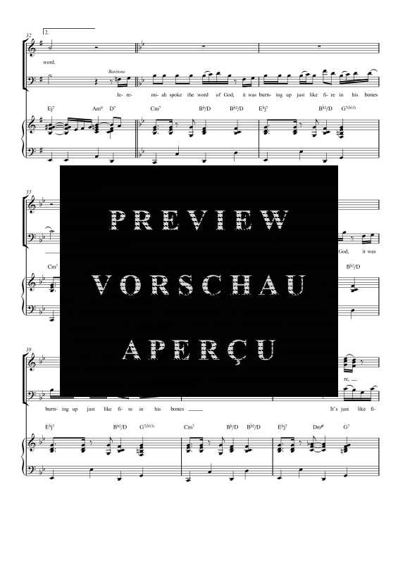 gallery: Jeremiah, , Gemischter Chor SAM/Solo opt. und Klavier