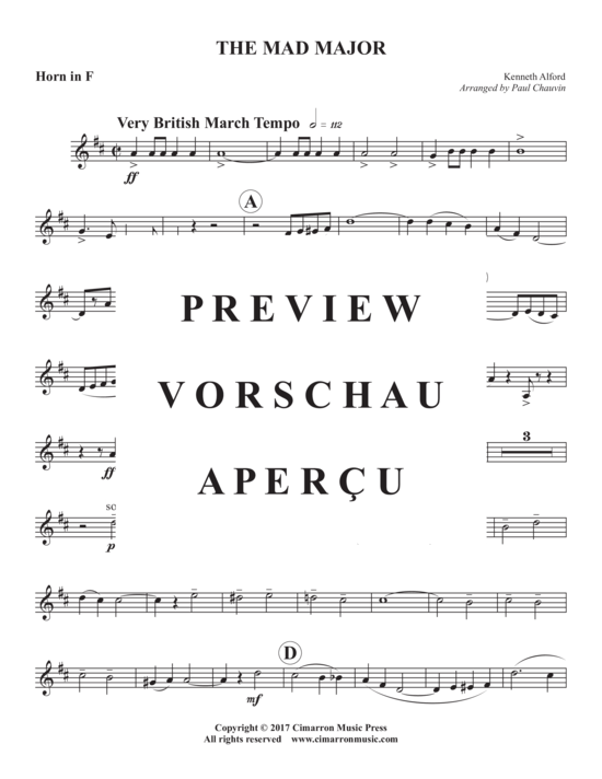 Produktgalerie: Seite 13 von 18 The Mad Major , , (Blechbläserquintett)