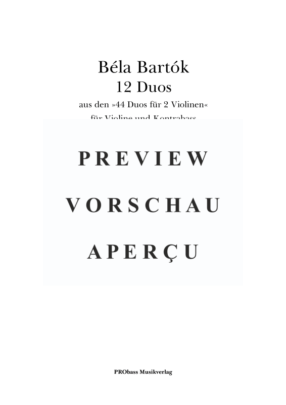gallery: 12 Duos, , Violine und Kontrabass