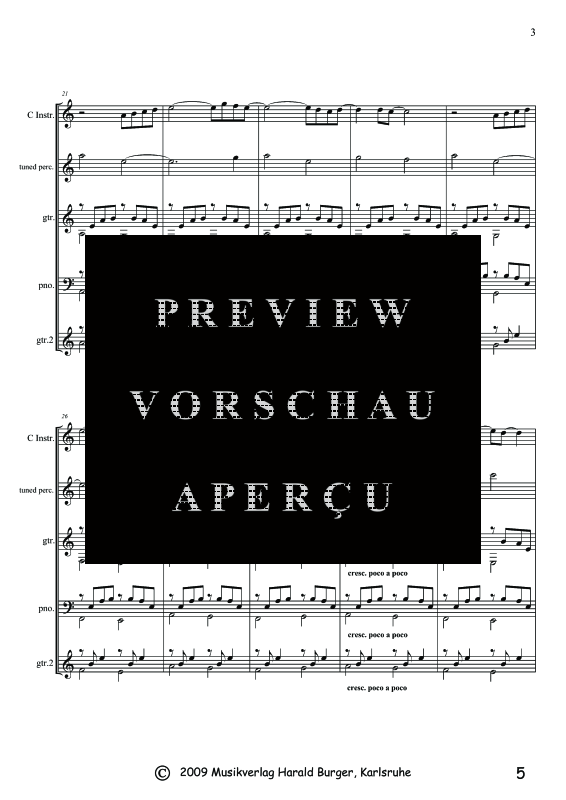 Produktgalerie: Seite 8 von 11 Daisy (Partitur), , Gemischtes Ensemble für flexible Besetzung mit Gitarre