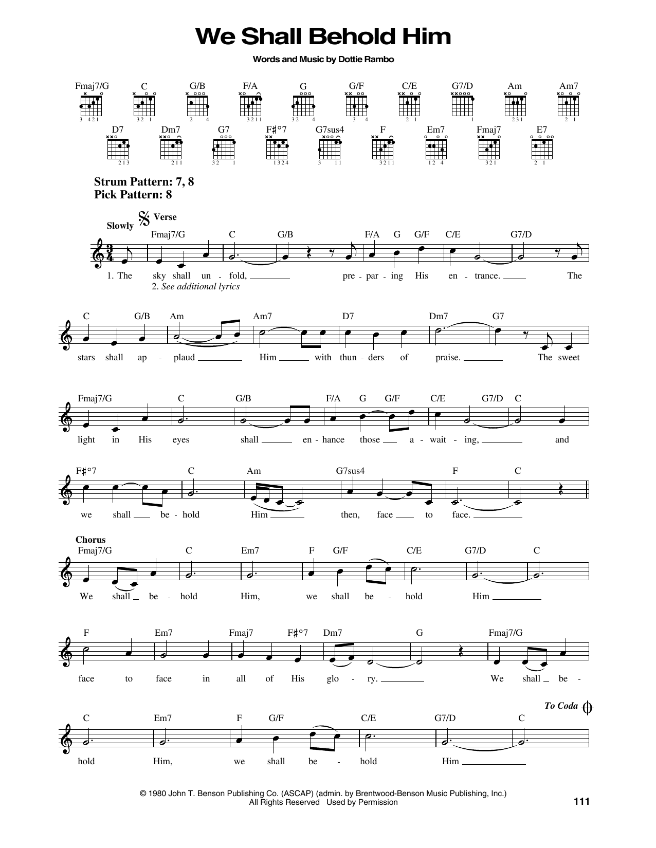 Produktbild zu: We Shall Behold Him