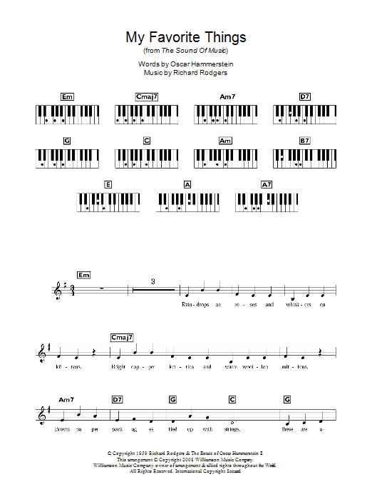 Product picture to:  My Favorite Things - Rodgers & Hammerstein