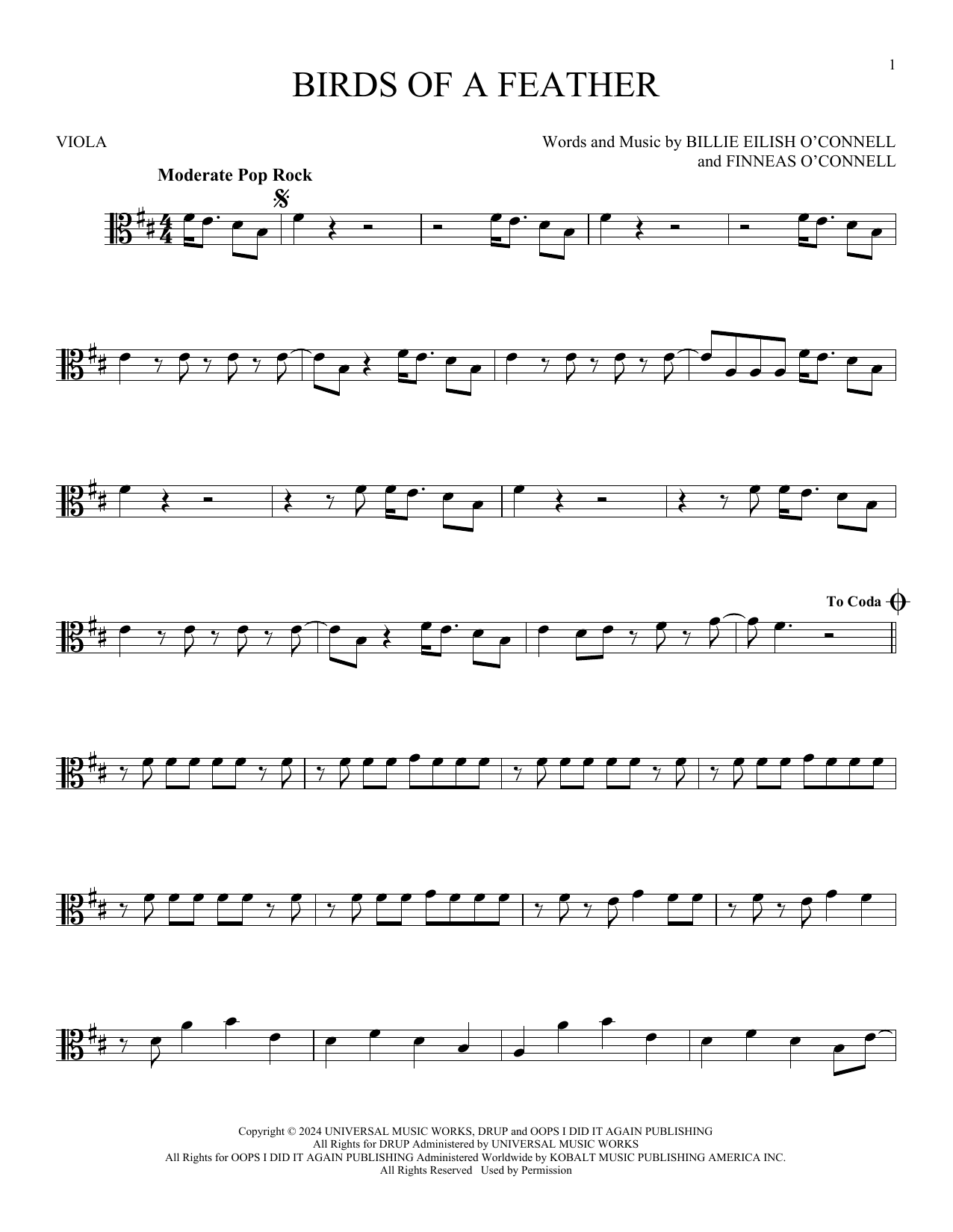 Product gallery: Page 1 of 1 Birds Of A Feather, Billie Eilish