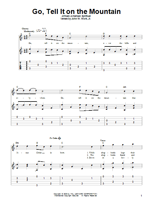 Produktbild zu: Go, Tell It On The Mountain