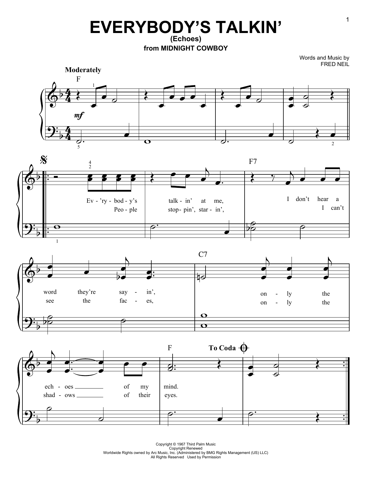 Produktbild zu: Everybody's Talkin' (Echoes)