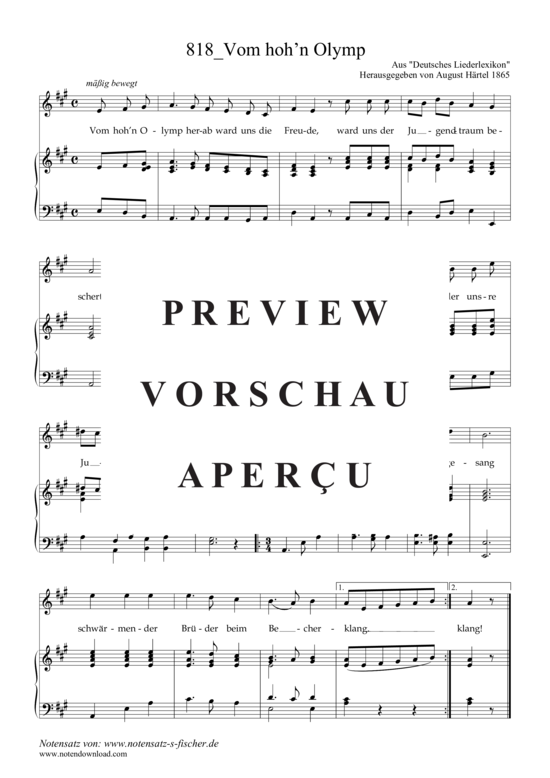 Product gallery: Page 2 of 3 Vom hoh’ n Olymp , , Piano and Voice