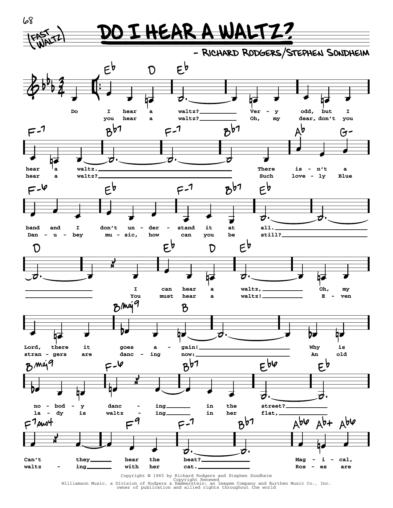 Produktbild zu: Do I Hear A Waltz? (Low Voice)