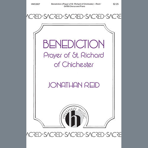 cover: Benediction (Prayer of St. Richard of Chichester), Jonathan Reid