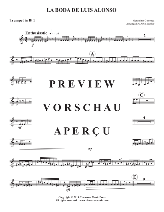 Produktgalerie: Seite 18 von 21 La Boda De Luis Alonso , , (Blechbläser Quintett)