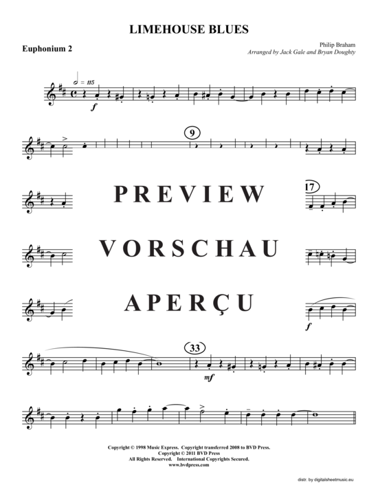 Produktgalerie: Seite 11 von 16 Limehouse Blues , , (Tuba Quartett: 2x Bariton, 2xTuba)