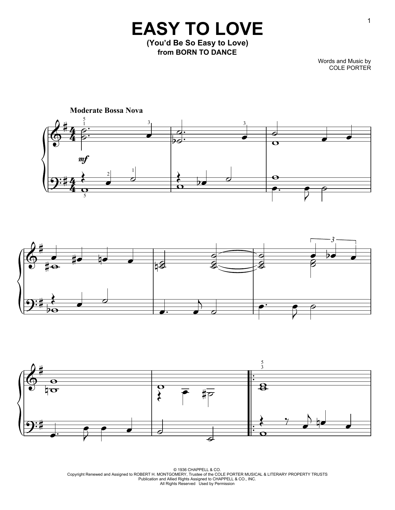 Produktbild zu: Easy To Love (You'd Be So Easy To Love)