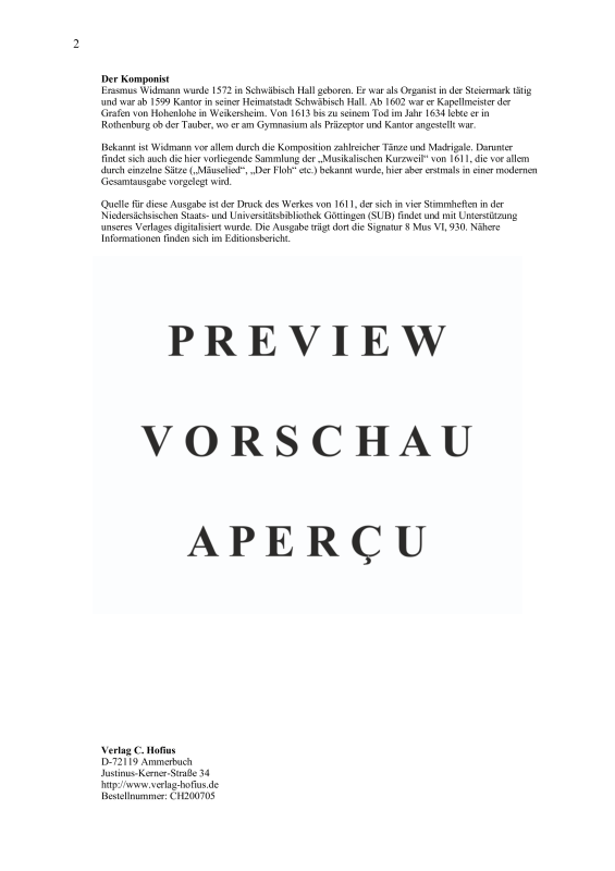 Product gallery: Page 3 of 11 Musikalische Kurzweil (1611), , (mixed choir 4-5 voices)