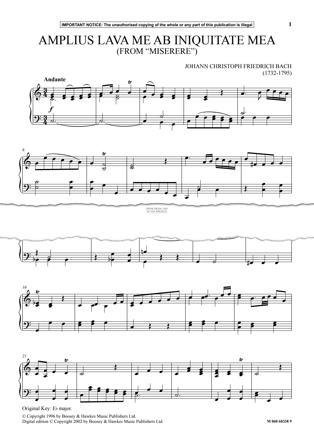 gallery: Amplius Lava Me Ab Iniquitae Mea (from Miserere), Johann Christoph Friedrich Bach